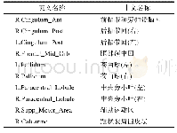 表4 选中次数最多的10个脑区中英文对照名