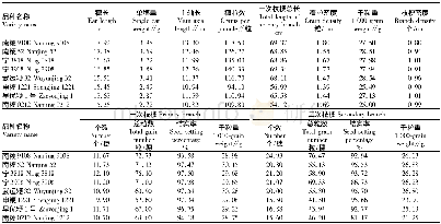 表3 不同品种间穗部性状的比较