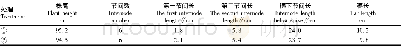 表4 不同施肥处理对小麦植株形态的影响