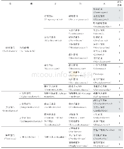 表1 柑橘园土壤中分离的PSB的类群分布