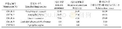 表1 内生真菌优势度分布