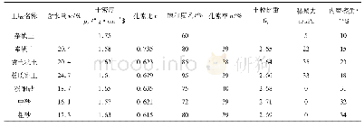 表2 各土层物理力学参数试验值