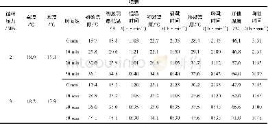 表2 水泥浆循环试验记录表Table 2 Data records of the cement experiment