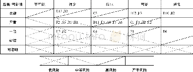 表3 双重标准过滤的风险矩阵Table 3 Risk matrix after double standard filtration