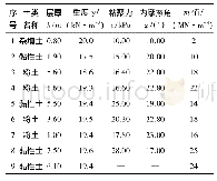 表1 各土层土体物理力学参数