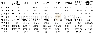 表2 2016年中央和地方在公共资源项目财政支出情况