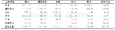 表5 2007（列）—2010年（行）土地利用类型转移矩阵