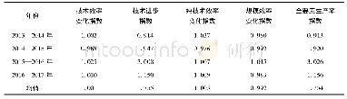 《表3 百货业上市公司整体Malmquist均值及分解 (2013—2017年)》