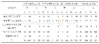 表4 2018年河源市部分足球赛事参赛男女学生情况统计表