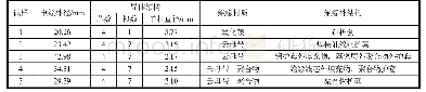 表3 试样基本结构：矿物绝缘电缆船用分析