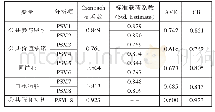 《表1 信度与聚合效度分析表》