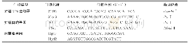 《表1 基因特异引物序列》