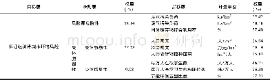 《表1 长江经济带城市环境风险评价指标体系Tab.1 Index system of urban environmental risk assessment in the Yangtze River