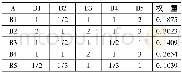 《表1 B1、B2、B3、B4、B5的相对重要性权重计算结果》