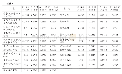 表5 判断矩阵指标权重：企业可持续发展评价体系构建——基于环境、社会和治理因素