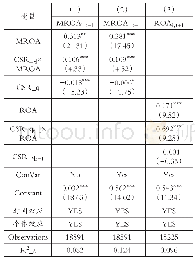 表4 稳健性检验：以营业利润率衡量盈余持续性