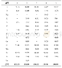 表3 样品腐蚀穿孔区表面残留物成分测试结果(质量分数)