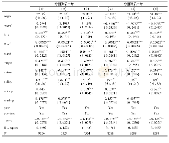 《表6 市场分割对产业增长的影响 (基于需求可达性的估计)》