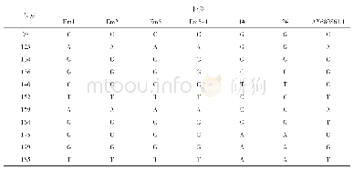 表9 以Em1为代表的6个分离株EmsB基因的变异位点及碱基序列变化情况