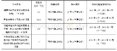 表4 本文选取的示范项目及描述