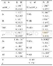 表2 1953—2017年动态空间杜宾模型估计结果