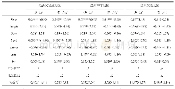 表4 按不同经济发展水平划分的分样本回归结果