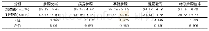《表1 对比2组患儿的护理质量评分 (±s, 分)》