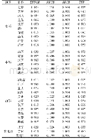 表6 财政分权约束下全要素生产率变动及其分解(1)(各省平均值)