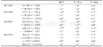 表7 结构模型的标准参数Tab.7 Standardized parameter estimates in the final structural model