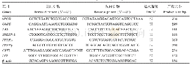 表1 用于黄颡鱼实时荧光定量PCR分析的引物