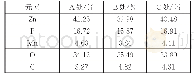表2 不同位置各元素的质量分数