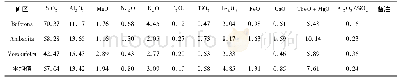 表4 马岛石墨矿各矿区主元素含量(%)及特征参数表