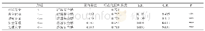 表6：结构方程模型的拟合结果