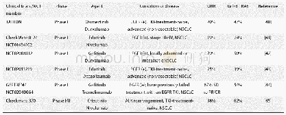 《表2 ICI联合靶向一线治疗NSCLC》