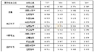 表5 第三阶段2013—2016年中国贫困地区绩效动态变化比较分析