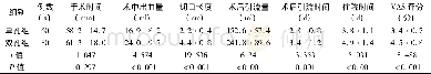 《表2 两组患者手术相关指标的比较 (±s)》