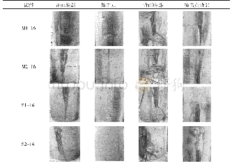 表7 裂缝图像：闭孔泡沫铝防护下的钢筋混凝土桥墩撞击损伤试验研究
