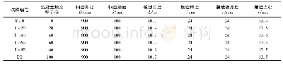 表4 管内混凝土填充率变化试验组参数