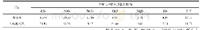 表2 粉煤灰化学组成成份