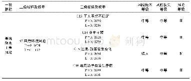 表3 政治社会风险等级表Tab.3 Risk level of political society