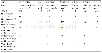 表3 80个组合的产量及产量性状对照优势