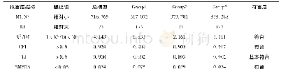 表5 模型拟合度指标检验