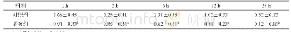 表4 两组患者术后24 h内不同时间段恶心VAS评分比较
