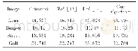 表2 PSNR值比较 (dB) Tab.2 Comparison of PSNR (dB) among different algorithms