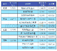 表4：各指标权重计算结果