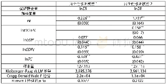 《表5 内生性修正模型的计量估计结果》