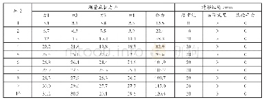 表3 载荷检测点和位移测量点实时检测数据