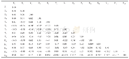 《表1 影响因子相关性矩阵》