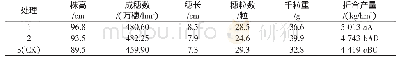 《表1 不同处理的冬小麦经济性状及产量》