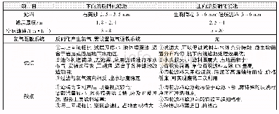 表1 下向流和上向流反硝化滤池池型对比